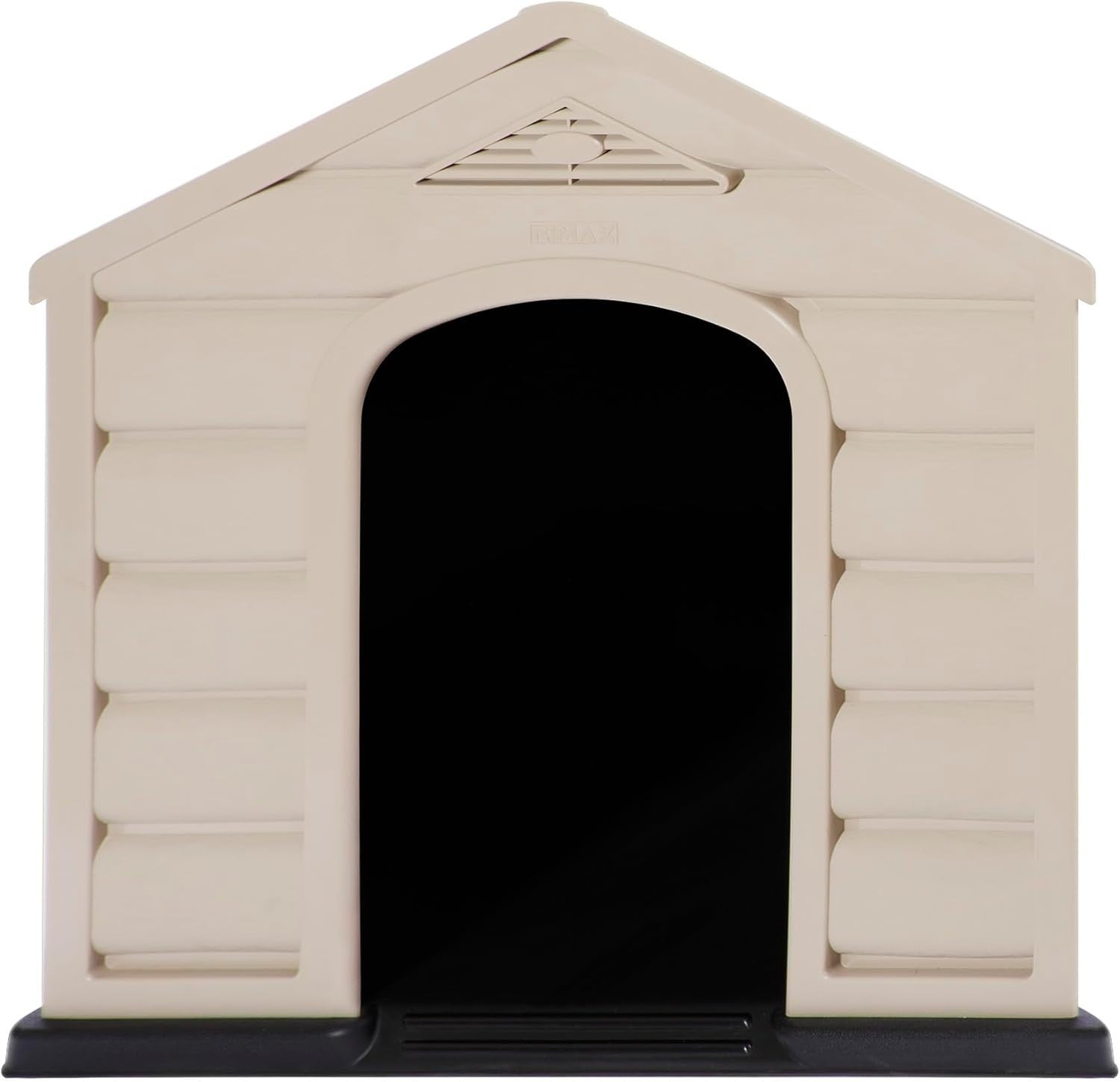 Large Outdoor Dog Kennel Shelter Weatherproof Easy Clean with Terracotta Roof - Kwikley