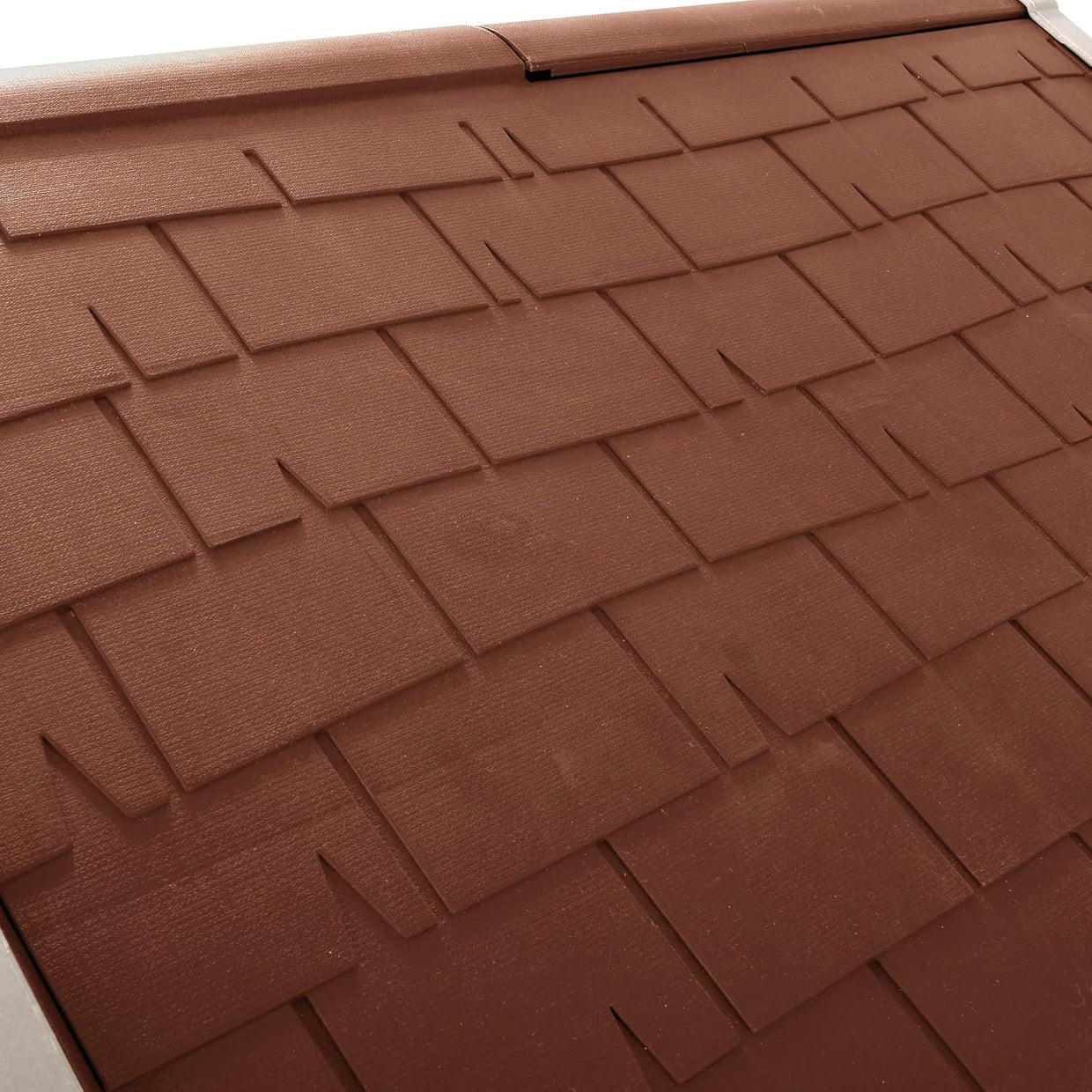 Large Outdoor Dog Kennel Shelter Weatherproof Easy Clean with Terracotta Roof - Kwikley