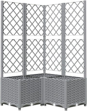 Large Outdoor Planter with Trellis 136cm Climbing Plant Support Box - Kwikley
