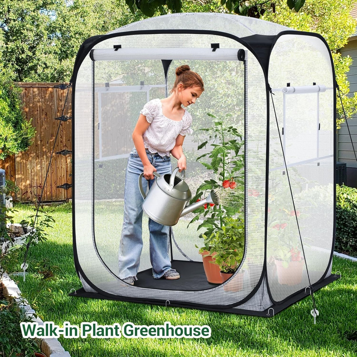 Large Outdoor Pop Up Greenhouse 49x67in Portable Walk - In Plant Shelter - Kwikley