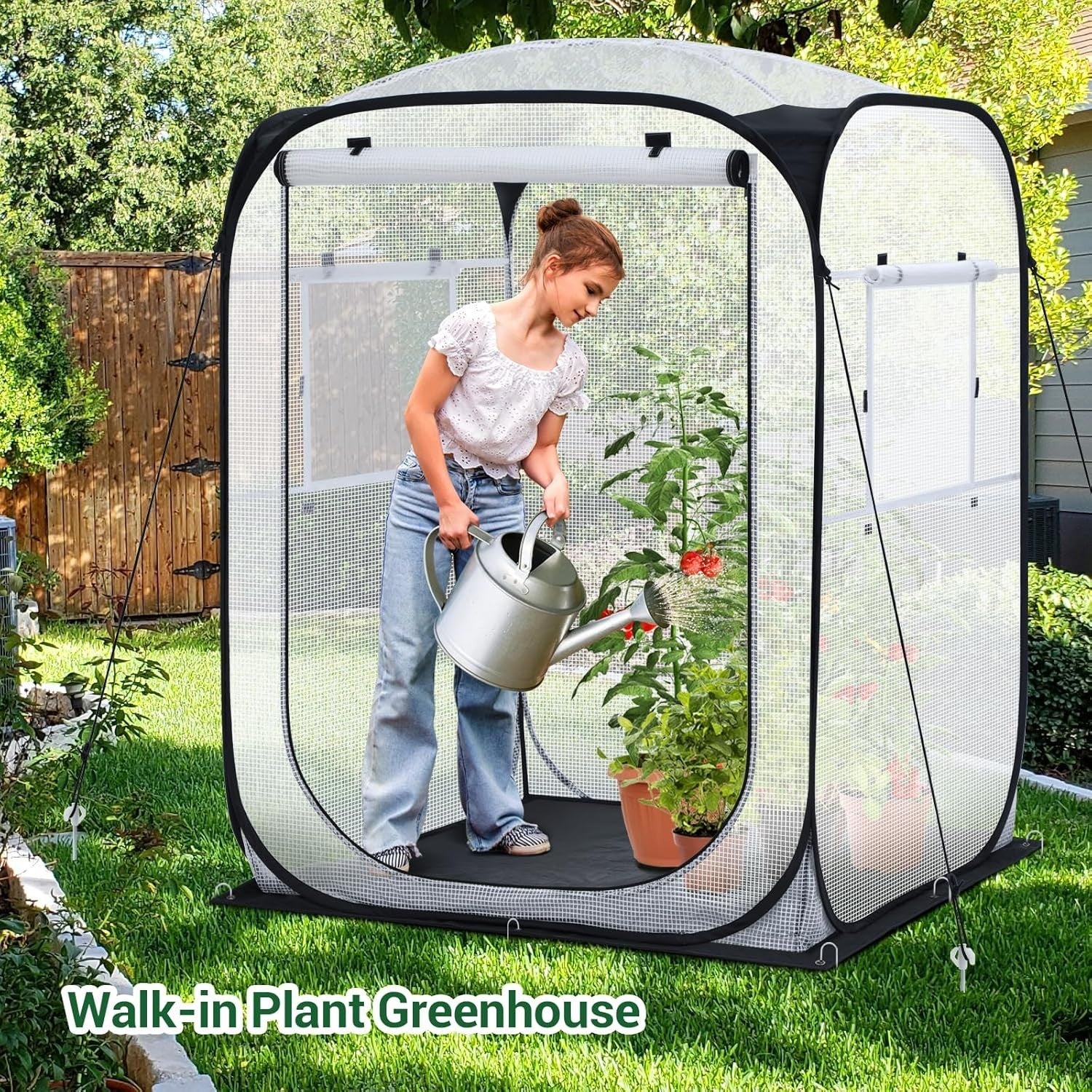 Large Outdoor Pop Up Greenhouse 49x67in Portable Walk - In Plant Shelter - Kwikley