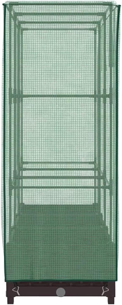 Large Outdoor Raised Garden Bed with Greenhouse Cover – Rattan Look Planter Box - Kwikley