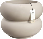 Large Plant Pot 60cm Beige Indoor Outdoor Recycled Plastic - Kwikley