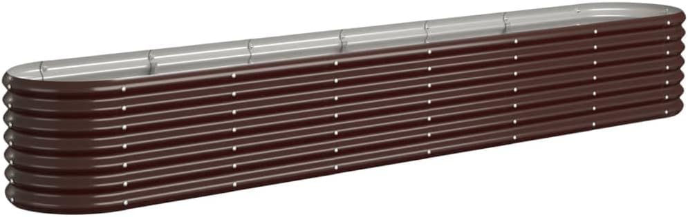 Large Raised Garden Bed 260cm Steel Outdoor Flower Planter - Kwikley