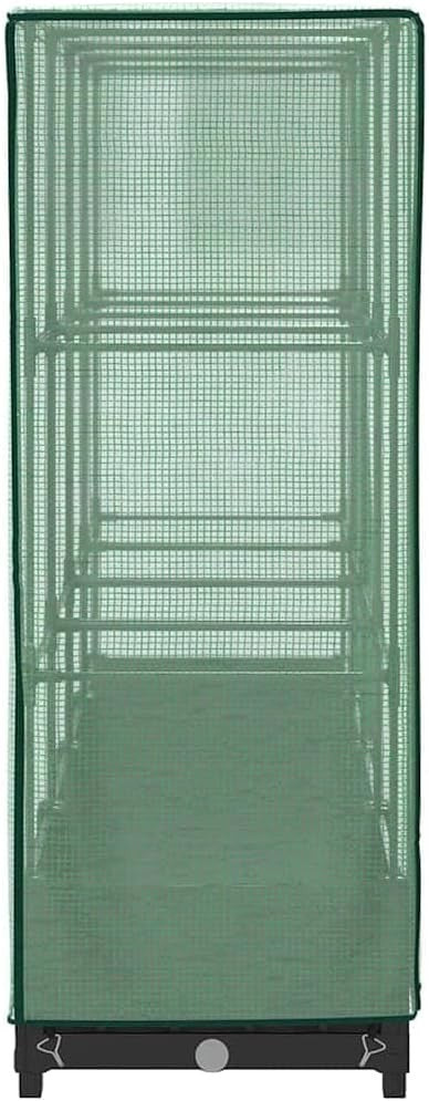 Large Raised Garden Planter with Greenhouse Cover 160x40x123cm | Black Rattan - Kwikley