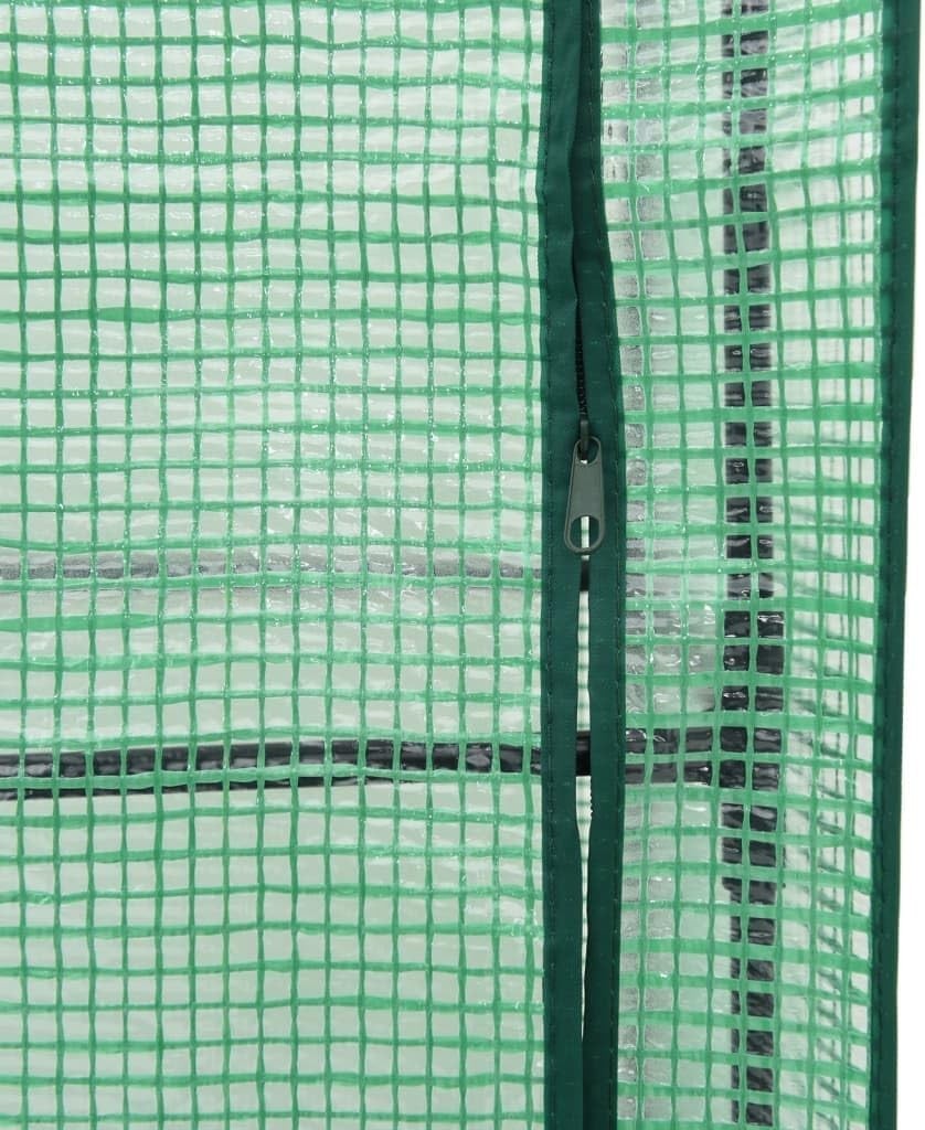 Large Raised Garden Planter with Greenhouse Cover 160x40x123cm | Black Rattan - Kwikley
