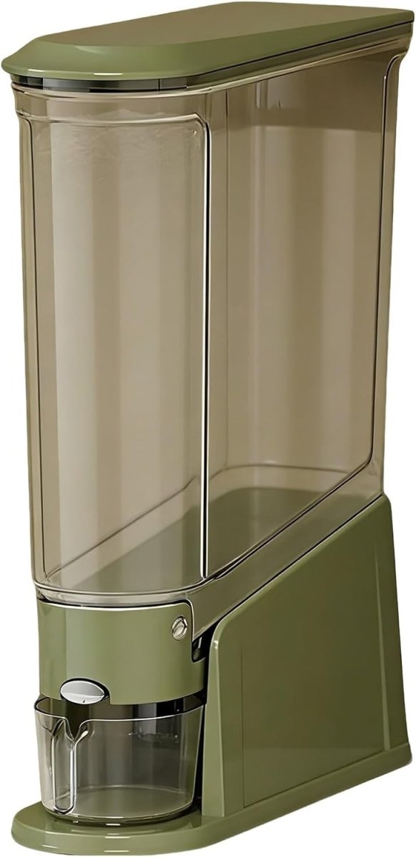 Large Rice Dispenser Portion Control Dry Food Storage Pantry Bin - Kwikley