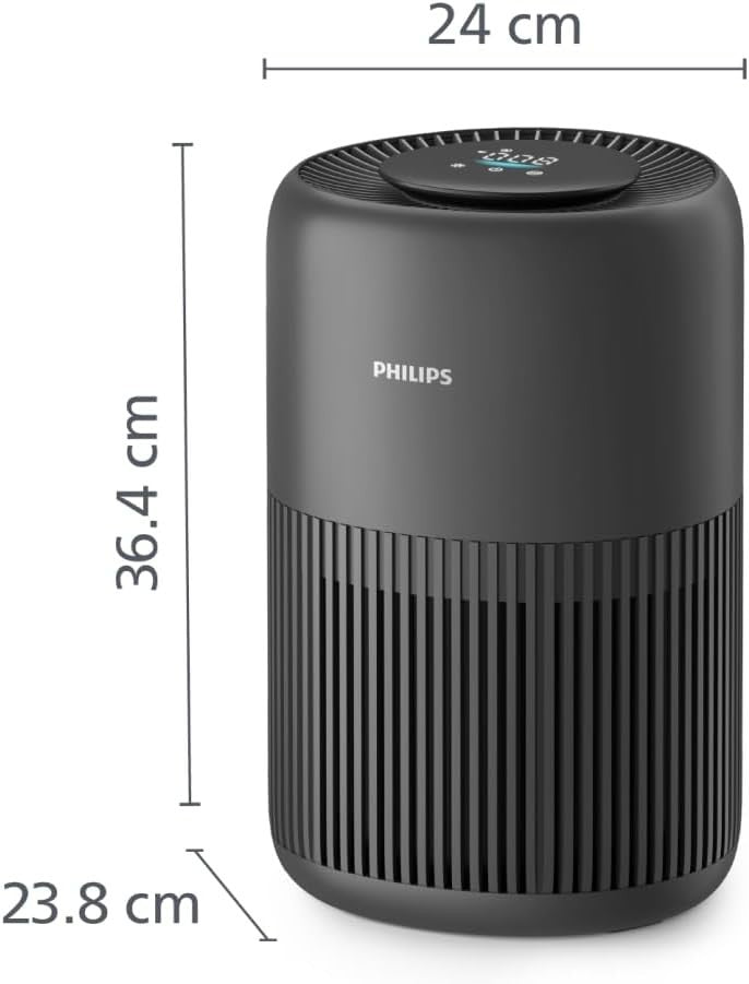 Large Room Air Purifier 65m² HEPA Carbon Quiet Allergy Relief 250m³/h - Kwikley