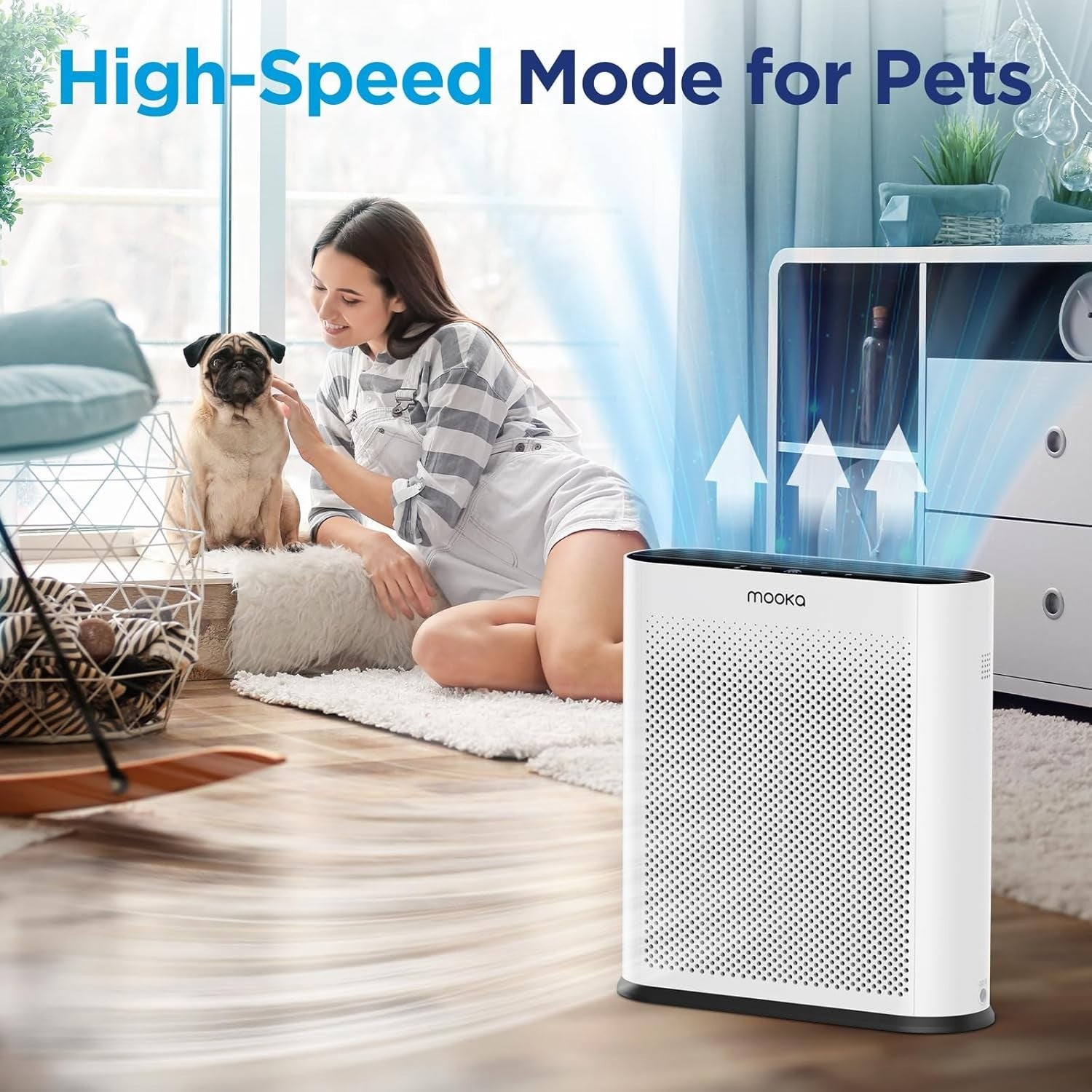 Large Room Air Purifier H13 HEPA Auto Mode PM2.5 Sensor Quiet - Kwikley