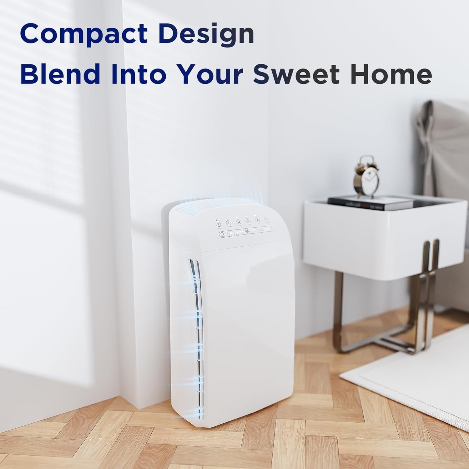 Large Room HEPA Air Purifier 1590ft² Quiet 22dB Smoke Pet Odor - Kwikley
