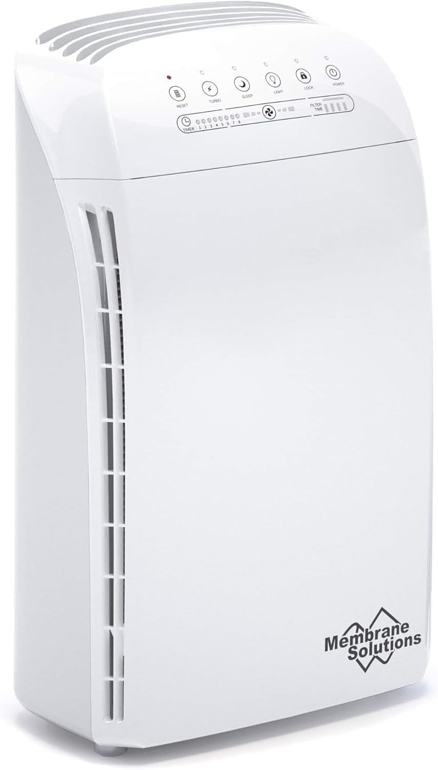 Large Room HEPA Air Purifier 1590ft² Quiet 22dB Smoke Pet Odor - Kwikley