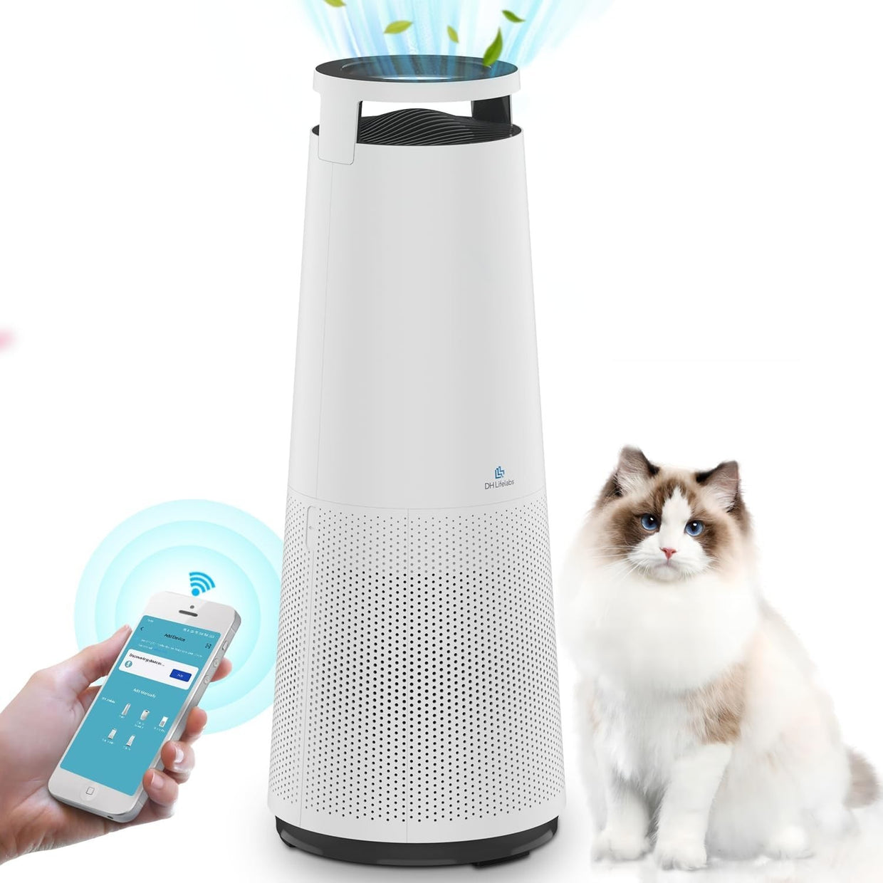 Large Room HEPA Air Purifier 2046ft² Smart WiFi Ionizer Odor - Kwikley