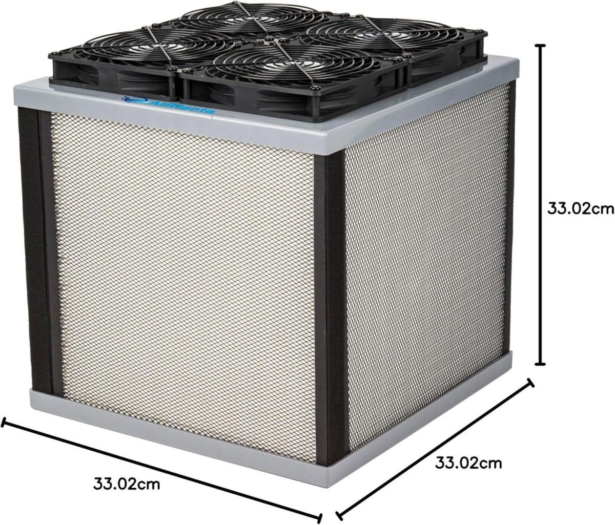 Large Room HEPA Air Purifier 413CFM CADR Portable Collapsible - Kwikley