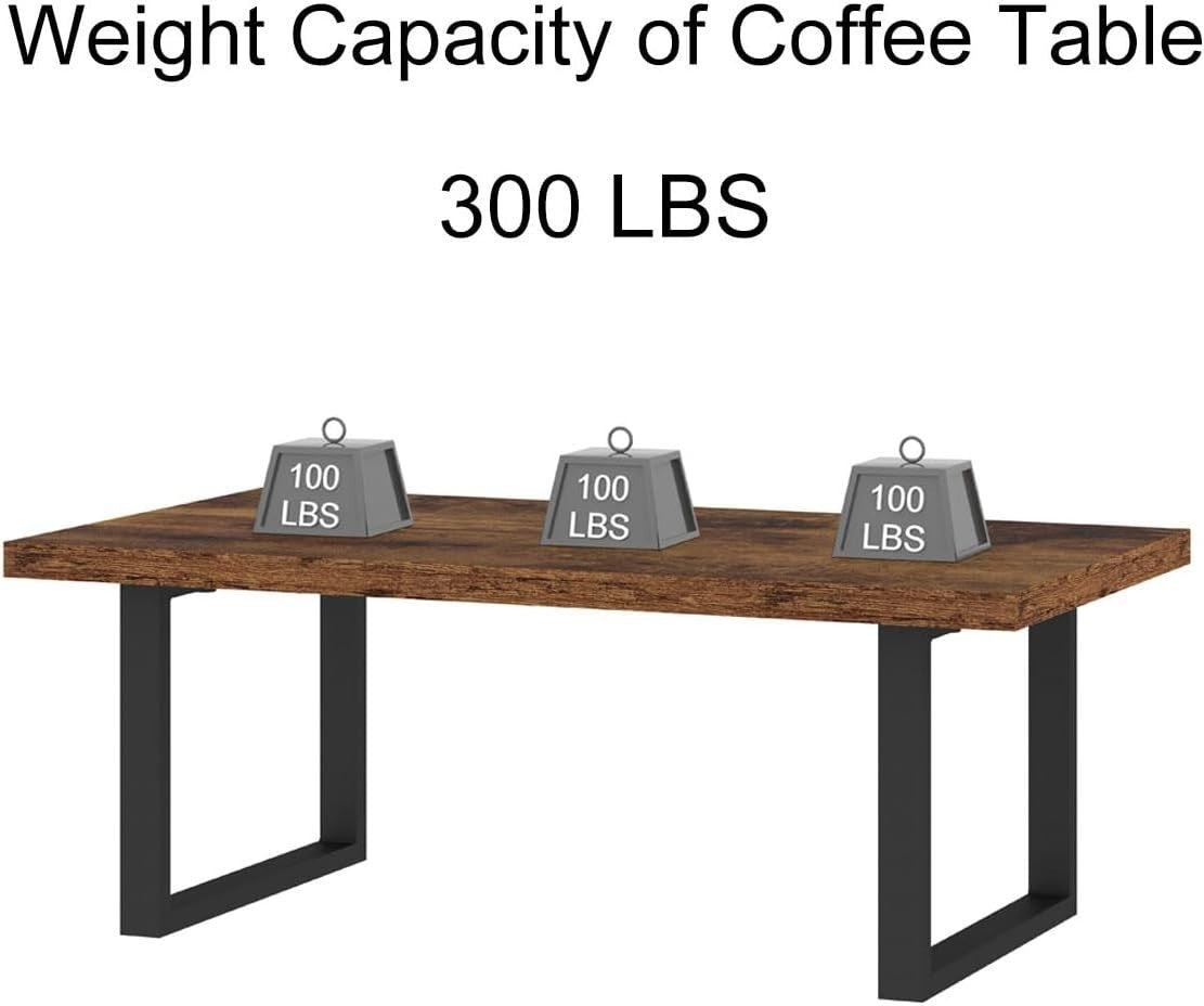 Large Rustic Coffee Table 160cm Industrial Wood Metal Centre Table Living Room - Kwikley