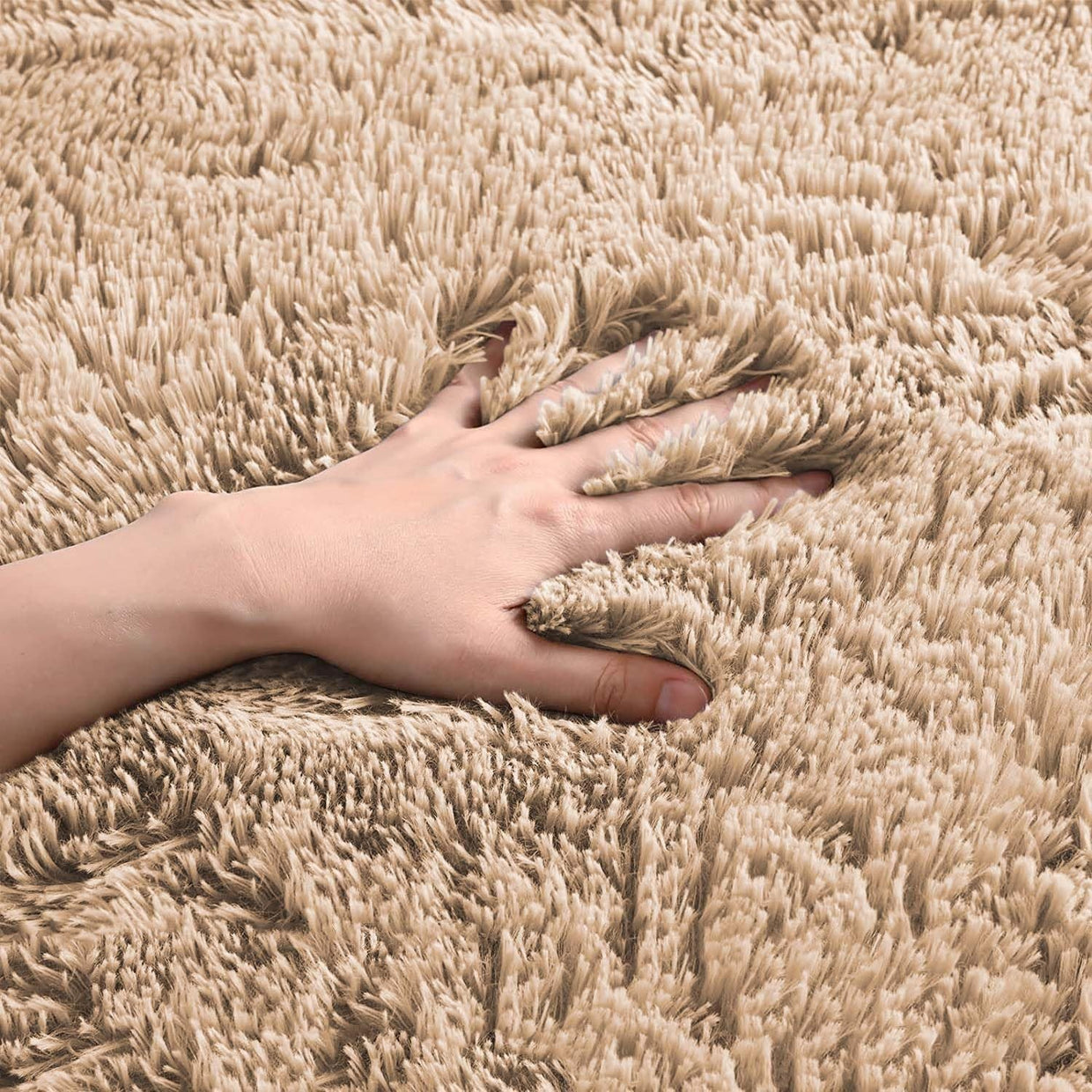 Large Shaggy Rug 80x150cm Set of 2 Soft Plush Anti Slip Fluffy Carpet - Kwikley