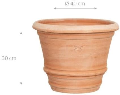 Large Terracotta Plant Pot 40x40x30cm Indoor Outdoor Garden - Kwikley