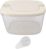 Large Transparent Rice Storage Container Airtight Grain Dog Food Bin - Kwikley