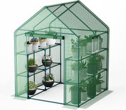 Large Walk - In Greenhouse 3 Tier | Waterproof PE Cover | Reinforced Steel Frame - Kwikley