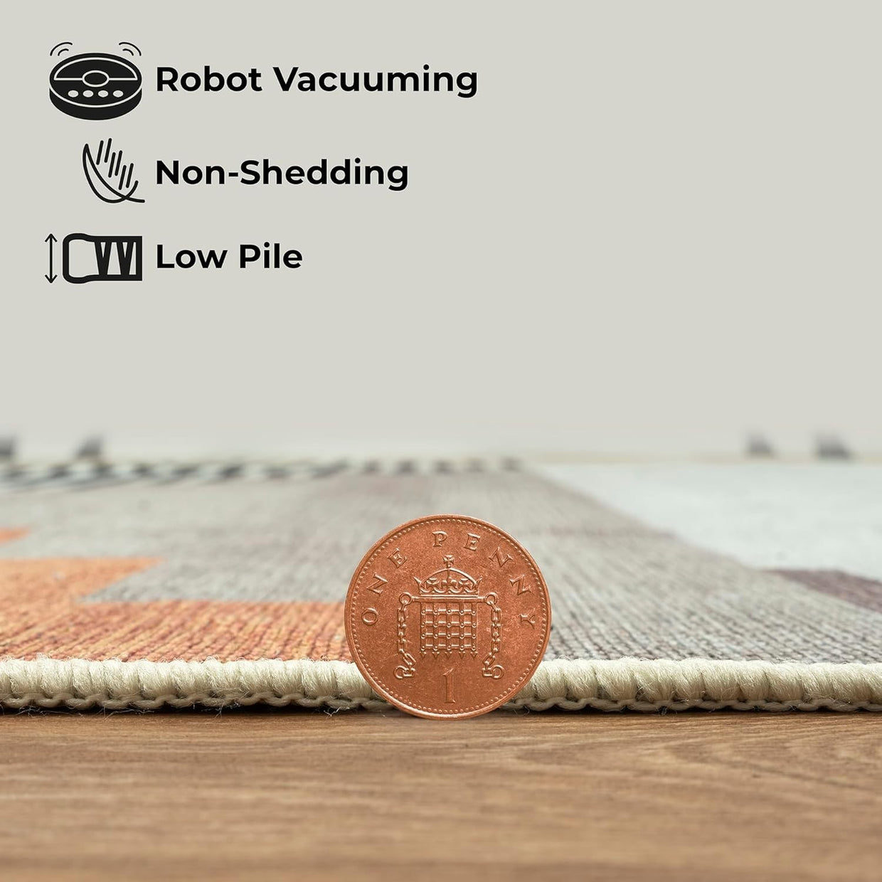 Large Washable Rug 200x290cm Modern Geometric Non - Slip Soft Area Carpet Home - Kwikley