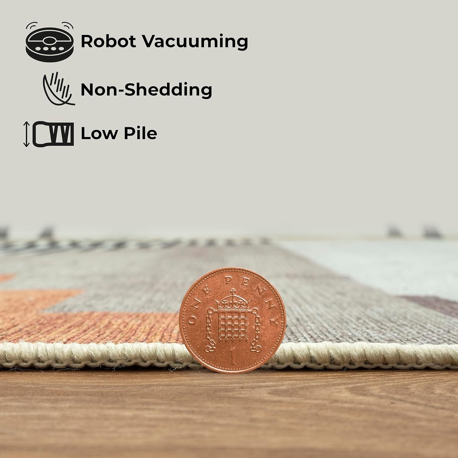 Large Washable Rug 200x290cm Modern Geometric Non - Slip Soft Area Carpet Home - Kwikley