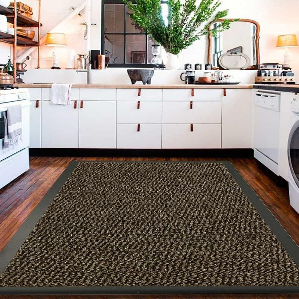 Large Waterproof Entrance Mat 120x150cm Non Slip Heavy Duty Indoor Floor Rug - Kwikley