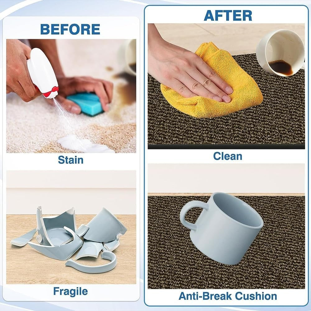 Large Waterproof Entrance Mat 120x150cm Non Slip Heavy Duty Indoor Floor Rug - Kwikley