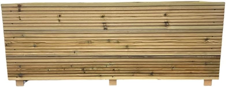 Large Wooden Garden Planter 120cm Raised Herb Trough Outdoor - Kwikley