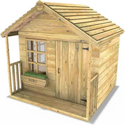 Large Wooden Garden Wendy House Kids Outdoor Play Shed 5x5ft - Kwikley
