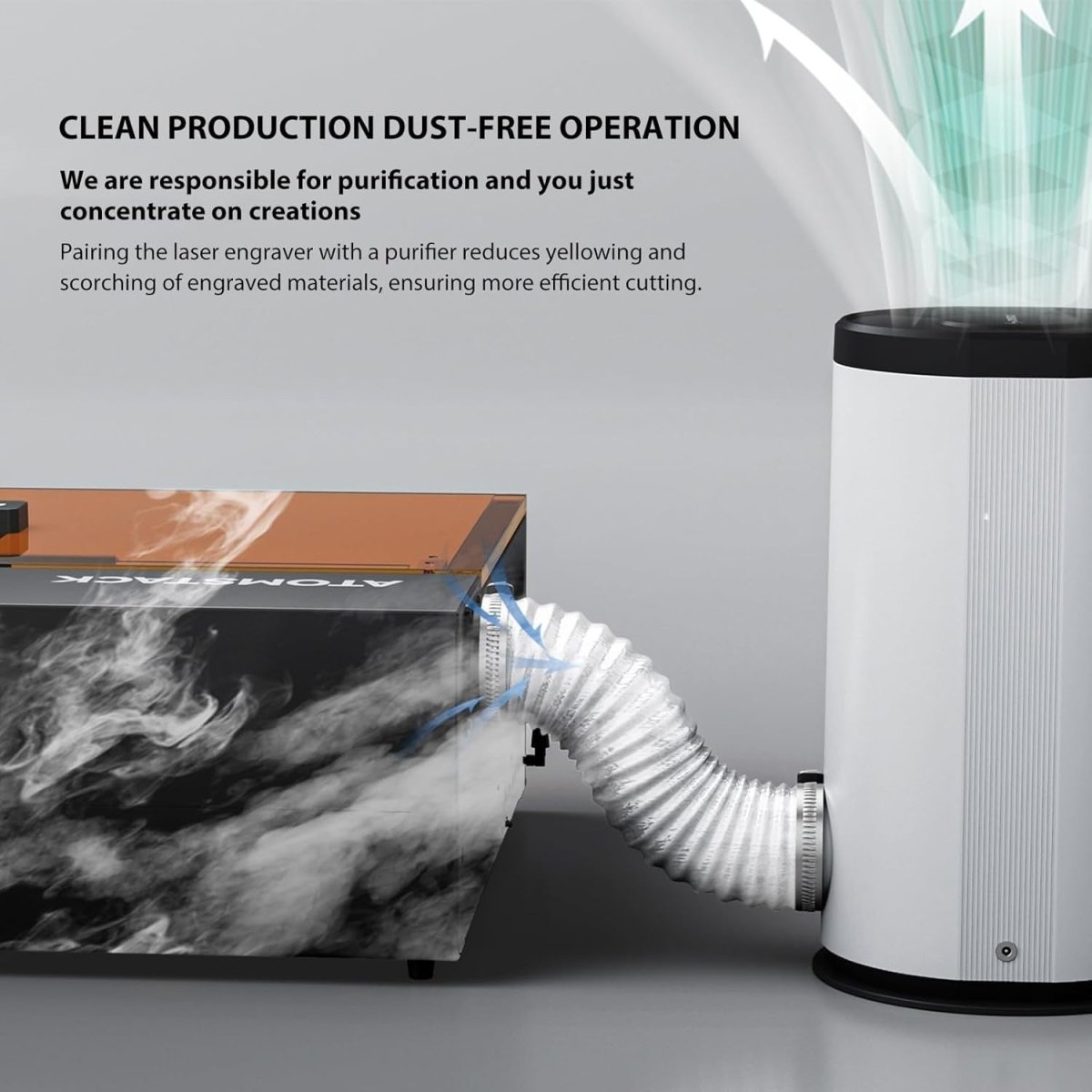 Laser Engraver Air Purifier Smoke Extractor 5 - Layer Carbon Filter - Kwikley