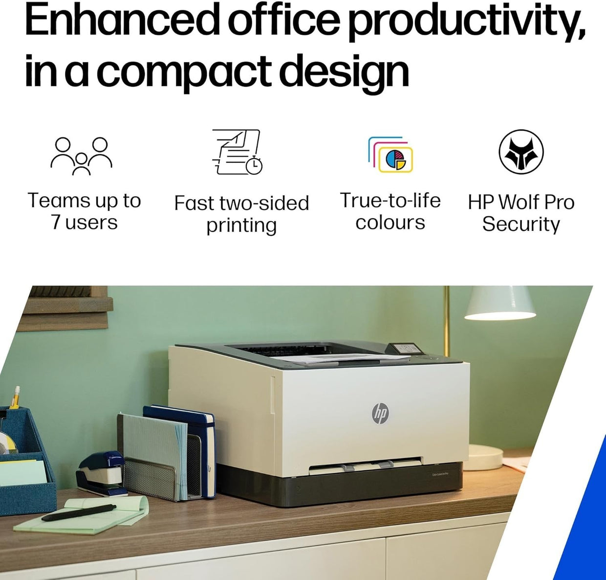 Laser Printer for Small Medium Business | Colour | Ethernet | 2 - Sided Print | 70 - Kwikley