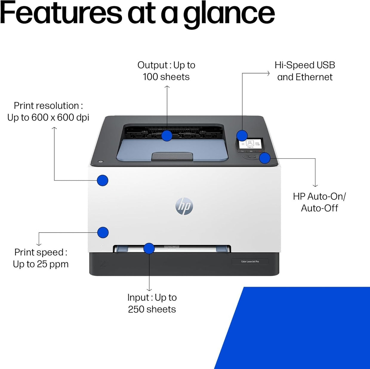 Laser Printer for Small Medium Business | Colour | Ethernet | 2 - Sided Print | 70 - Kwikley