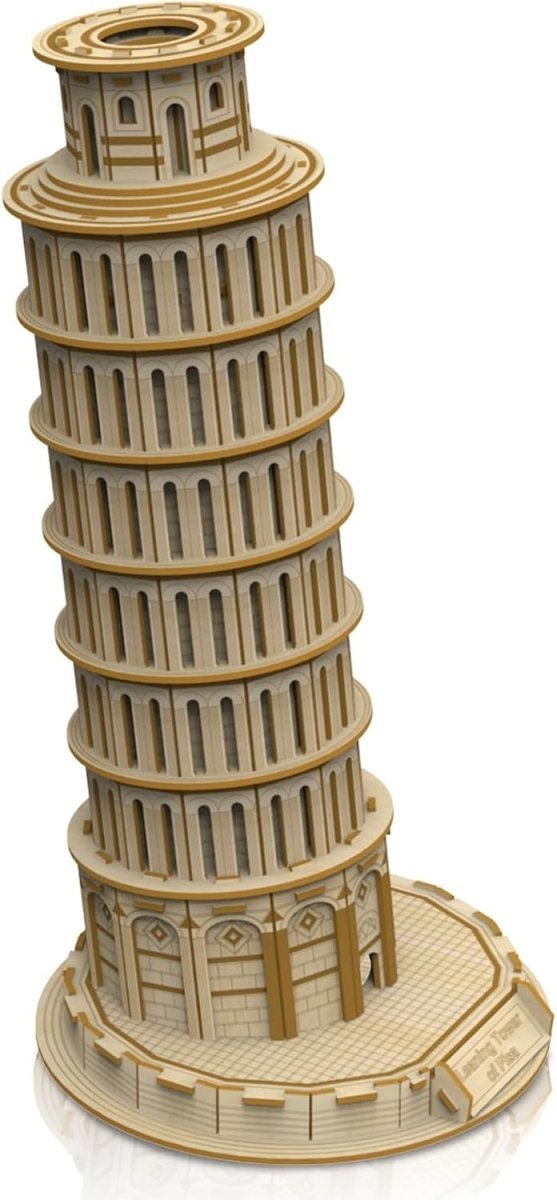 Leaning Tower of Pisa 3D Wooden Puzzle DIY Architecture Model 151PCS - Kwikley