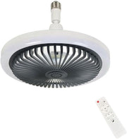 LED Ceiling Fan Light 3 Speeds 3 Colors Dark Grey - Kwikley