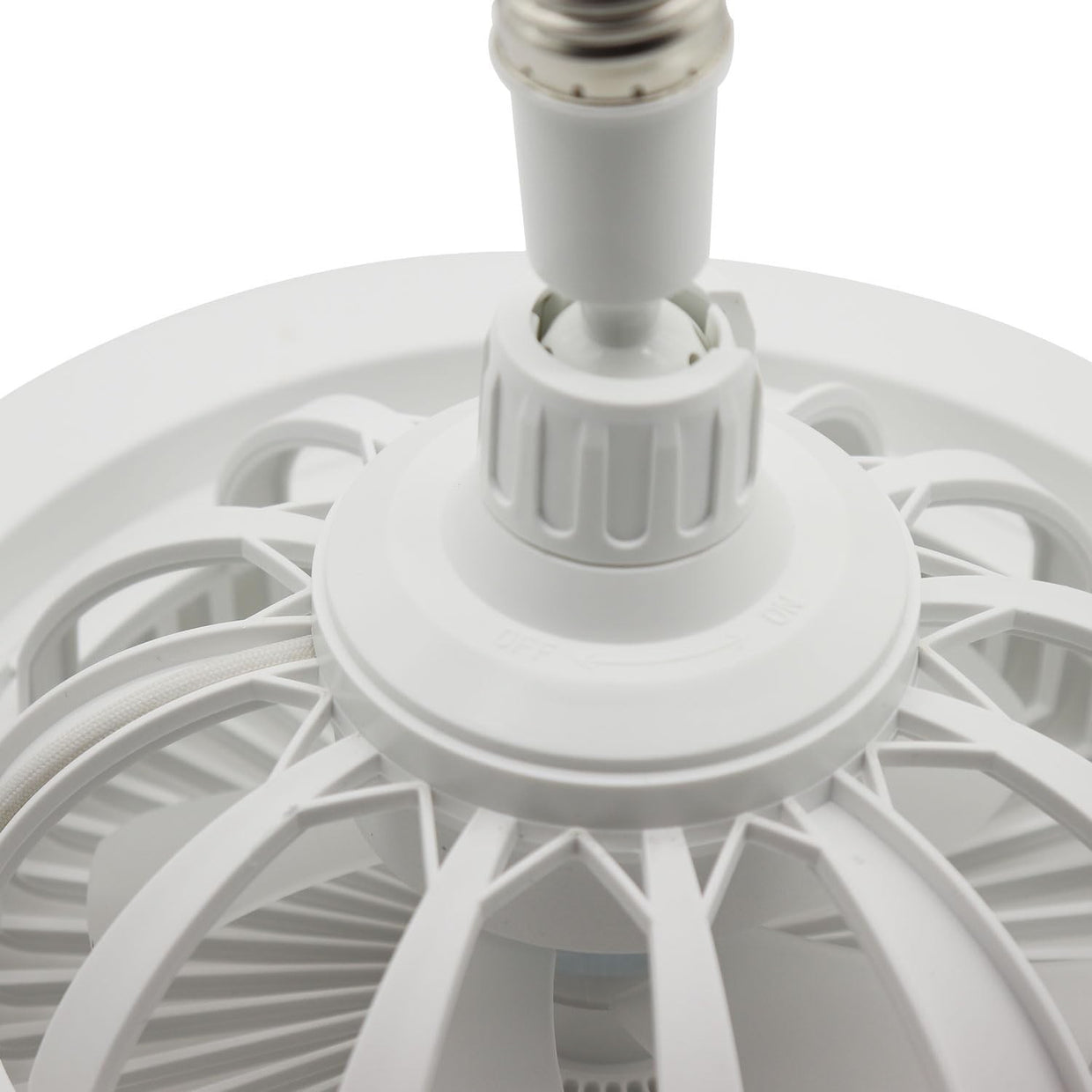 LED Ceiling Fan Light 3 Speeds 3 Colors Dark Grey - Kwikley