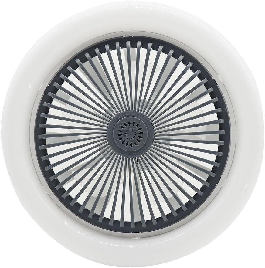 LED Ceiling Fan Light 3 Speeds 3 Colors Dark Grey - Kwikley