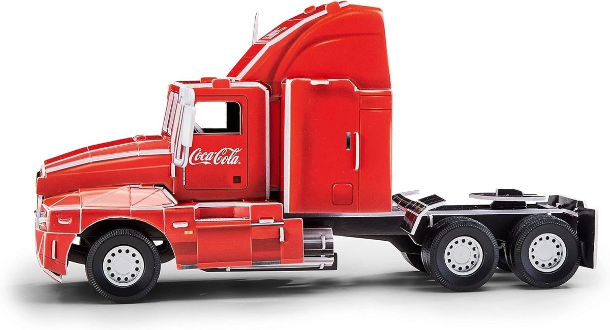 LED Coca Cola Truck 3D Puzzle Christmas Model Kit 168pc Holiday Display - Kwikley
