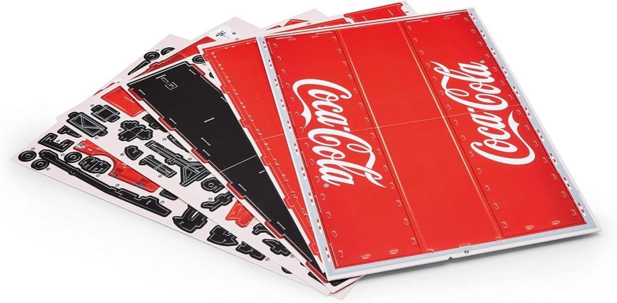 LED Coca Cola Truck 3D Puzzle Christmas Model Kit 168pc Holiday Display - Kwikley