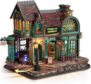LED Magic Bookstore Book Nook Kit 3D Wooden Puzzle Fantasy Decor - Kwikley