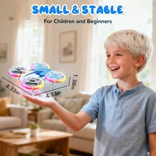 LED Mini Drone for Kids 3D Flip Headless Mode Altitude Hold Toy Gift Quadcopter - Kwikley