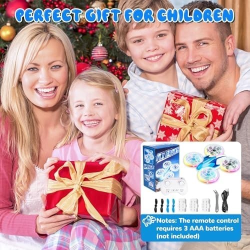LED Mini Drone for Kids 3D Flip Headless Mode Altitude Hold Toy Gift Quadcopter - Kwikley