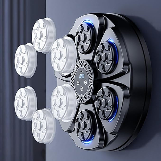 LED Music Boxing Machine Wall Mount Smart Reaction Target for Kids Adults - Kwikley