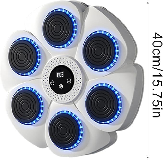 LED Music Boxing Punch Pad Bluetooth Wall Mounted Fitness Training Machine - Kwikley