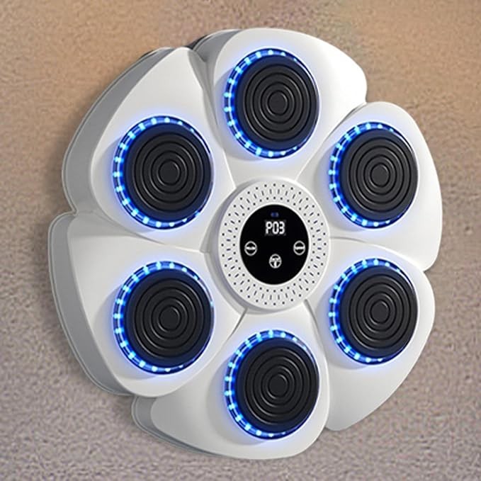 LED Music Boxing Punch Pad Bluetooth Wall Mounted Fitness Training Machine - Kwikley