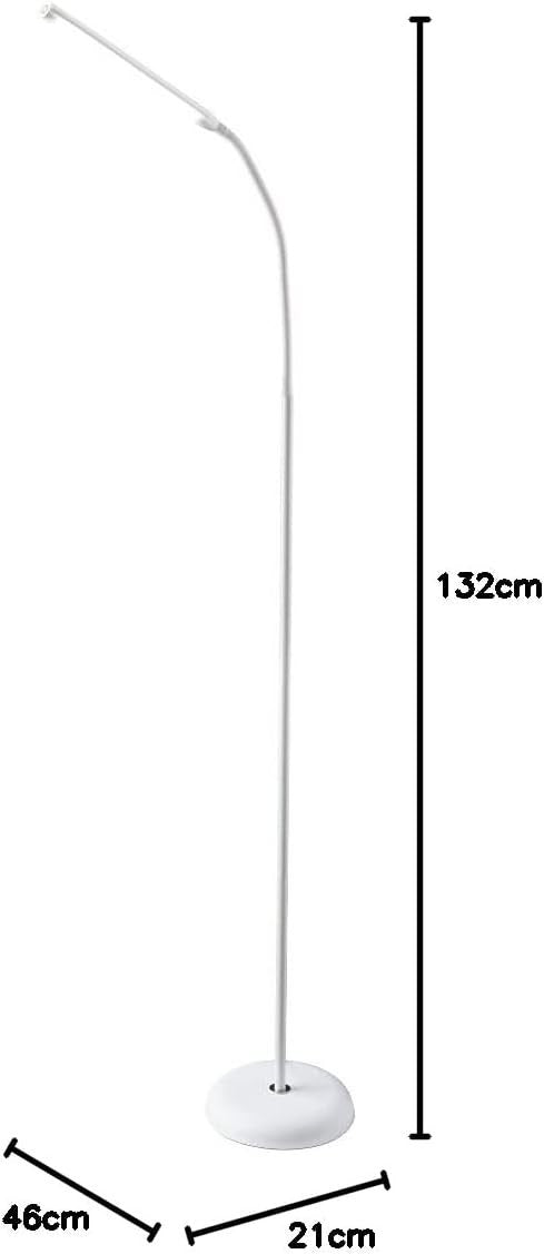 LED Touch Control Floor Lamp with Flexible Arm & Dimmable Brightness - Kwikley