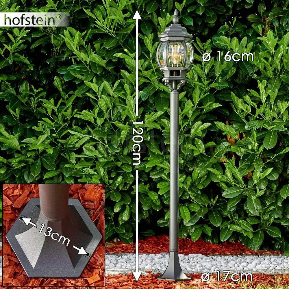 Lentua 120 cm Outdoor Path Light Vintage Black IP44 E27 Lamp - Kwikley