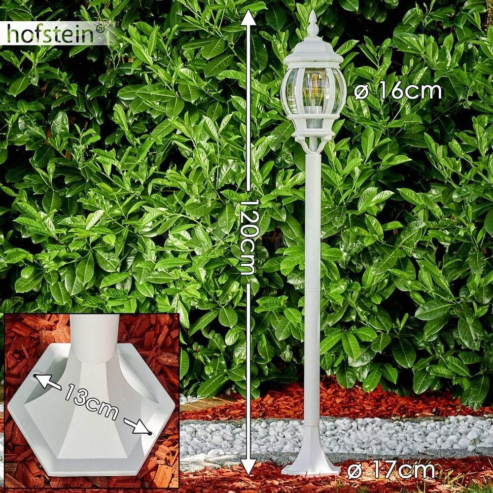 Lentua 120cm Antique White Outdoor Floor Lamp IP44 - Kwikley