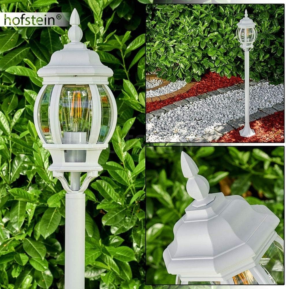 Lentua 120cm Antique White Outdoor Floor Lamp IP44 - Kwikley