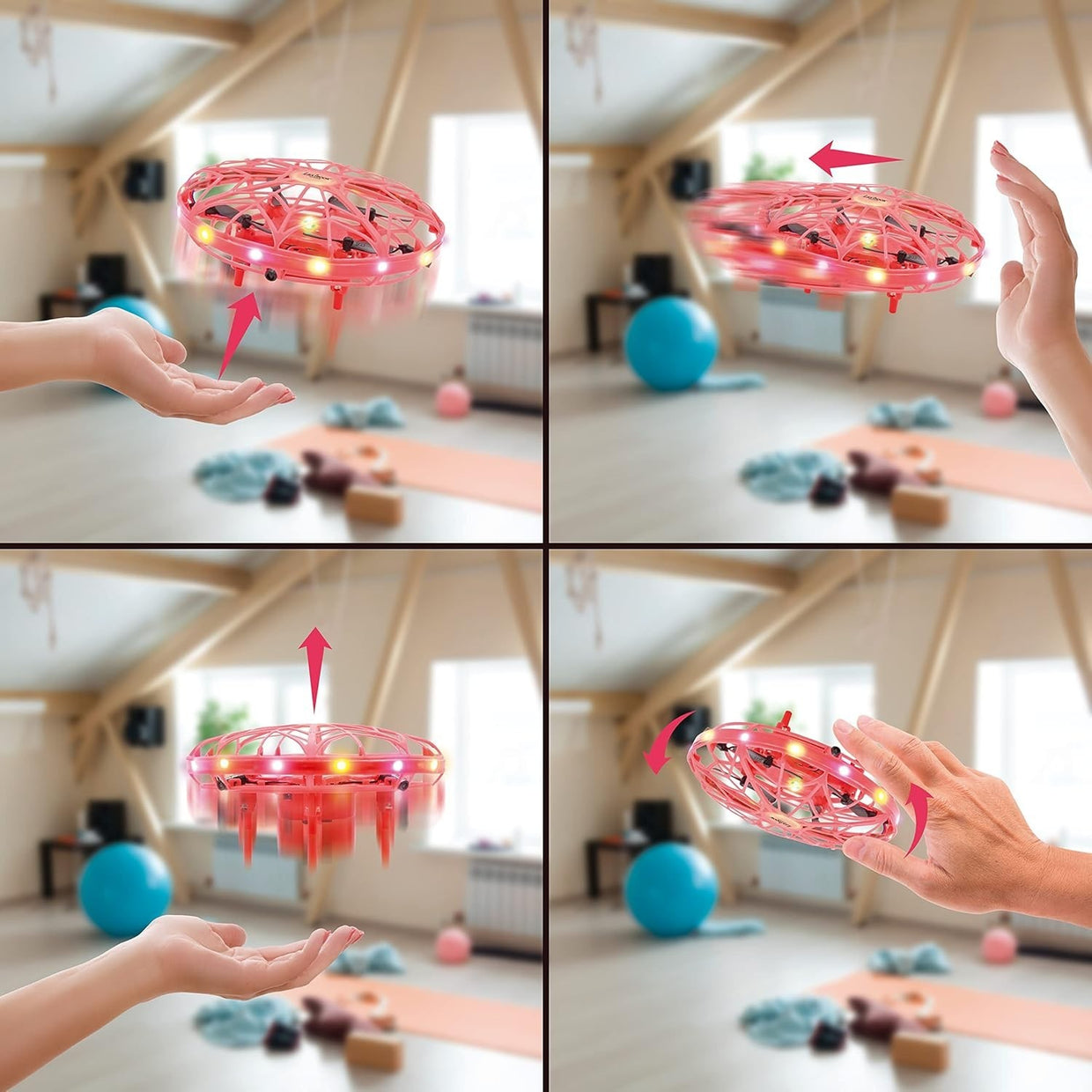 Lexibook Gesture Control UFO Drone for Kids | Indoor/Outdoor Flying Toy - Kwikley