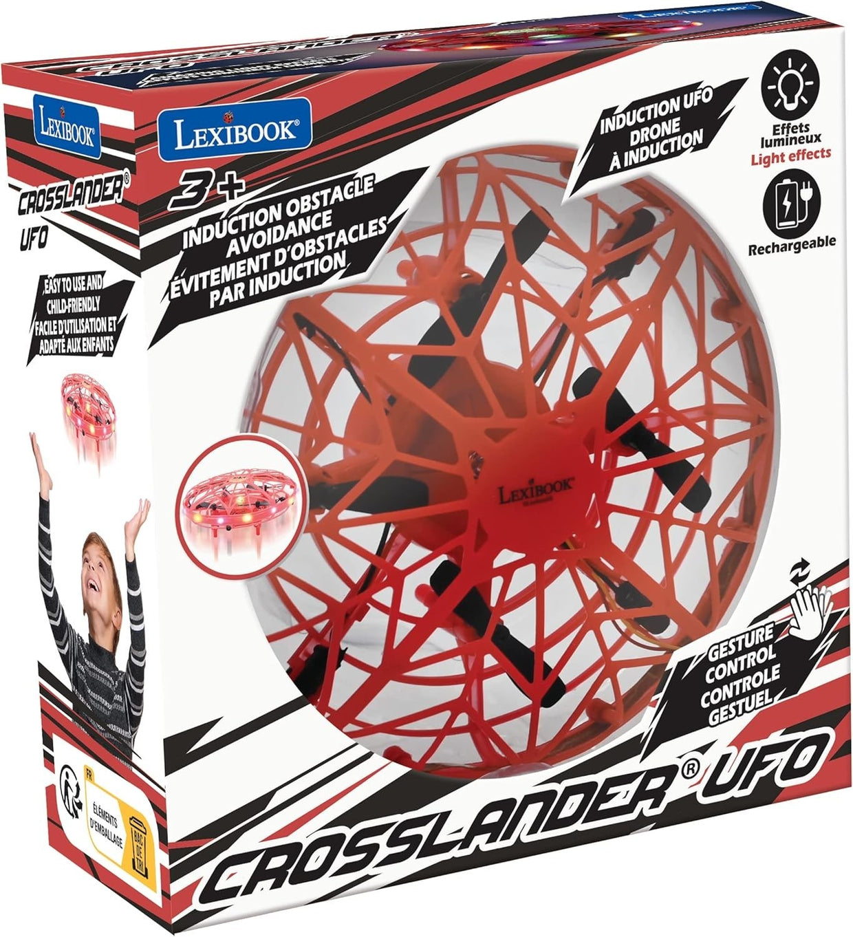 Lexibook Gesture Control UFO Drone for Kids | Indoor/Outdoor Flying Toy - Kwikley