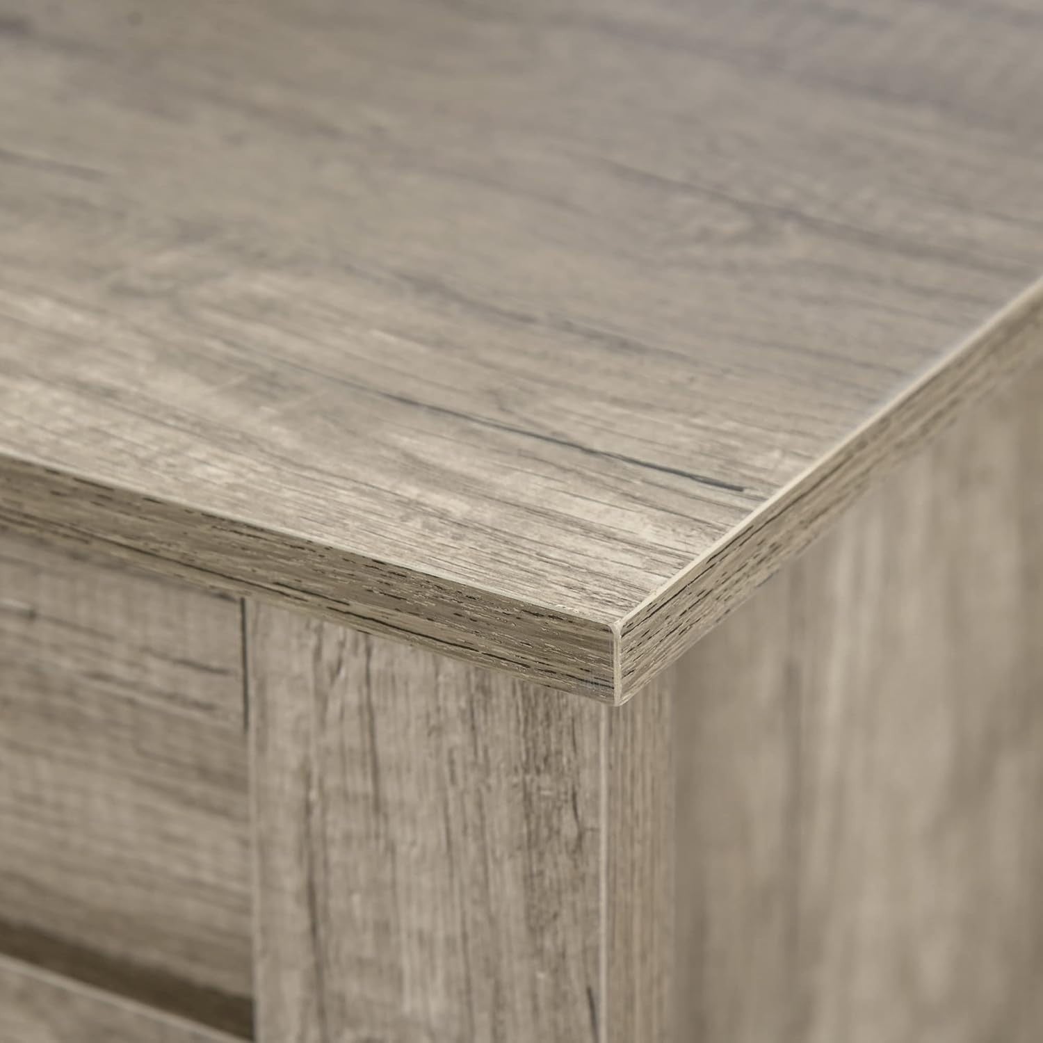 Lift Top Coffee Table with Hidden Storage & Open Shelves – Oak Effect - Kwikley